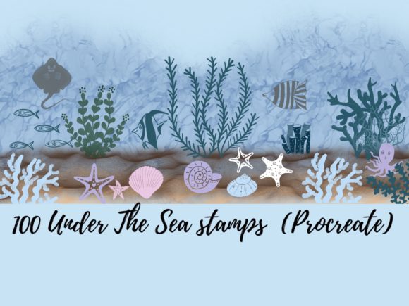 100 Under the Sea Stamps: A Deep Dive into Procreate Assets