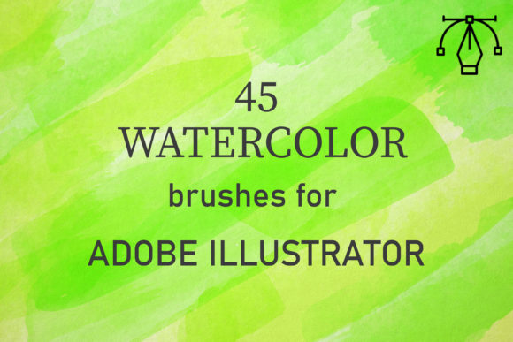 45 Watercolor Brushes for Illustrator: A Designer's Toolkit