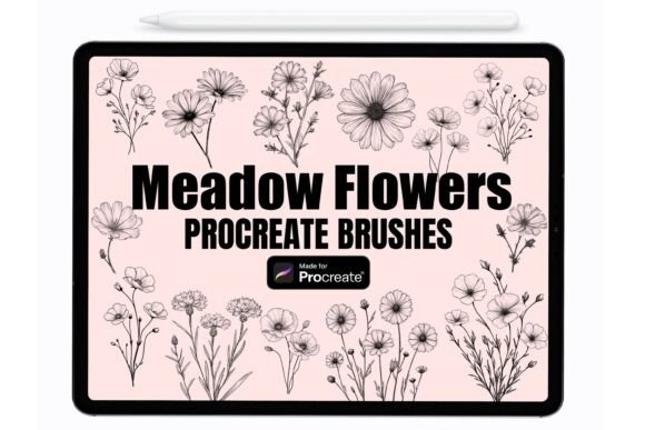 Bring Nature to Your Canvas with Meadow Flowers Procreate Stamps