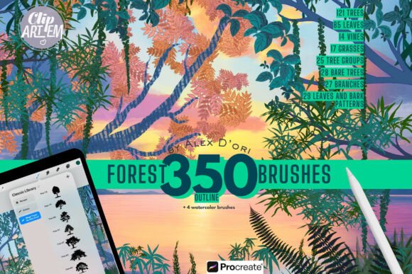 Bring the Forest to Your iPad: A Deep Dive into the 350 Brush Collection