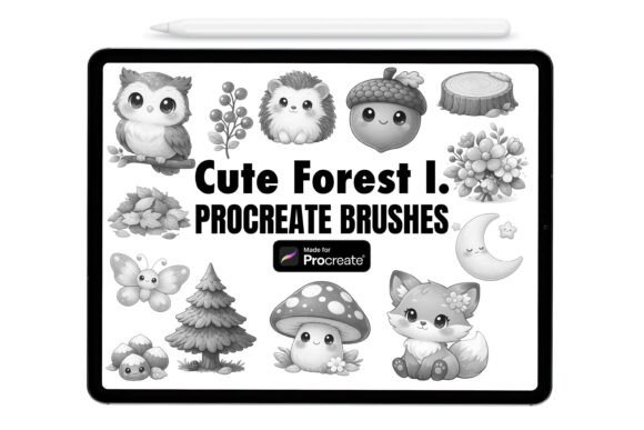 Bring Woodland Magic to Your Digital Art with Cute Forest Procreate Brushes