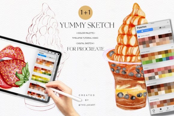 Bubble Cream Sketch: A Palette for Playful Art