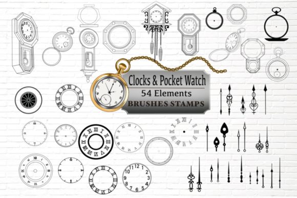 Clock Builder Procreate Brush Stamps: A Designer's Toolkit
