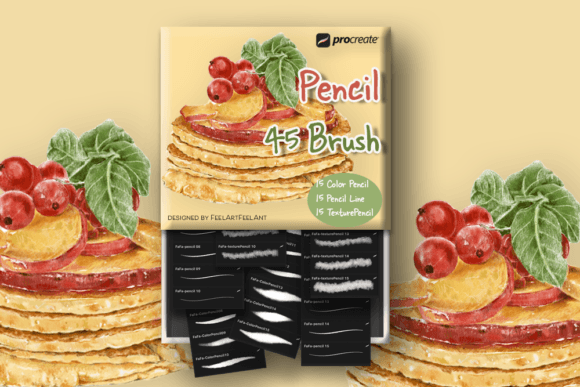 Elevate Your Digital Art with 45 Pencil Brushes for Procreate