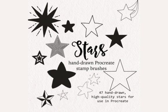 Elevate Your Projects with Procreate Star Brush Stamps