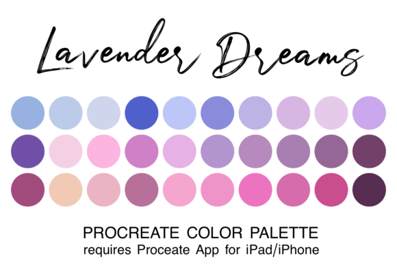 Lavender Dreams Procreate Color Palette: A Designer's Guide