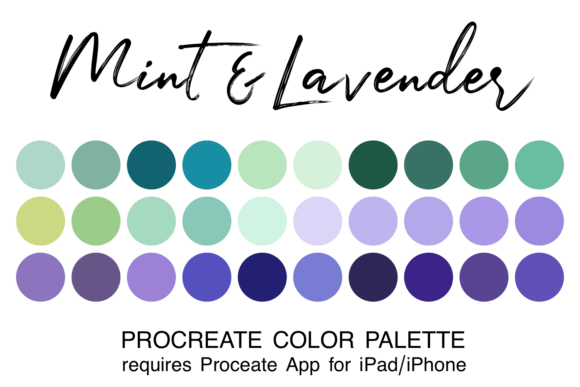 Mint Lavender Procreate Color Palette: A Designer's Guide to Ethereal Hues