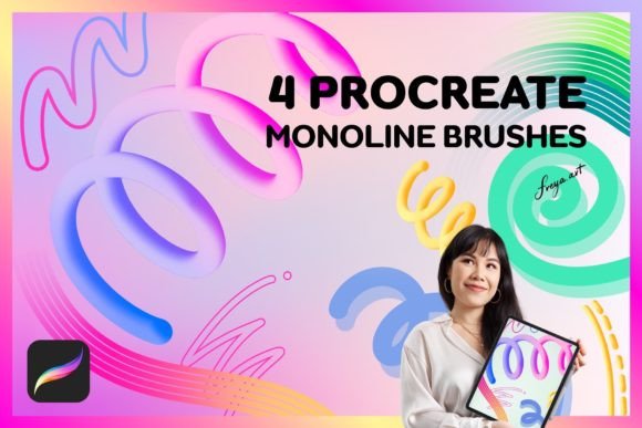 Monoline Procreate Brush: Your Go-To for Clean Digital Art