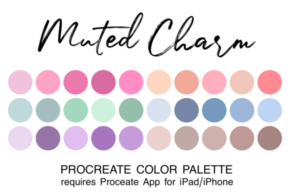 Muted Charm Procreate Color Palette: Refined, Understated Elegance