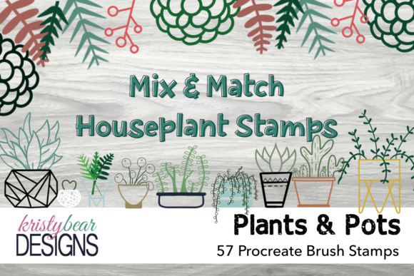 Procreate Brushes - Houseplant Stamps: A Creative Toolkit