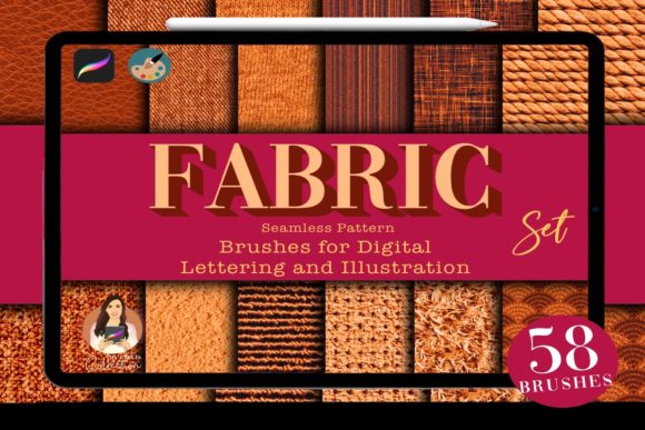 Real Texture for Digital Art: Fabric Procreate Brushes