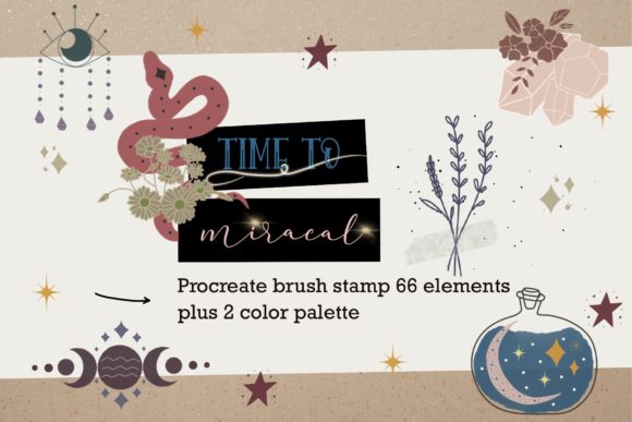 Time to Miracle 66 Procreate Brush Stamp: Unleash Your Creative Magic