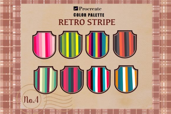 Timeless Hues: The Retro Color Palette Procreate No.4